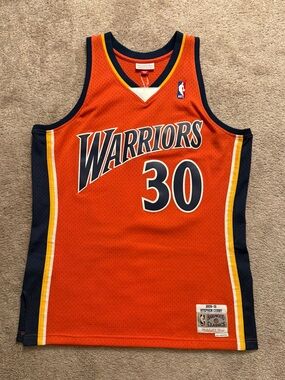 Steph Curry Mitchell & Ness Swingman Warriors Jersey